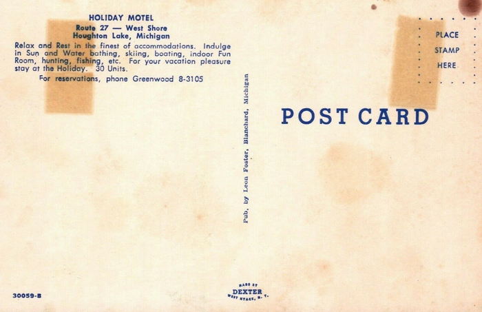 Holiday on the Lake Motel (Holiday Motel) - Old Postcard View (newer photo)